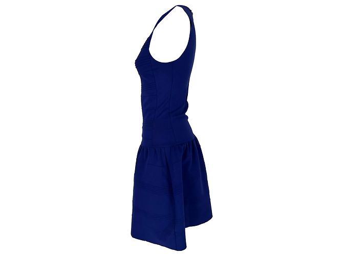 Mini abito Madison in viscosa blu Maje - vista 4