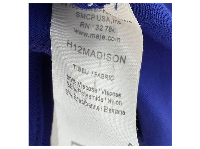 Mini abito Madison in viscosa blu Maje - vista 5