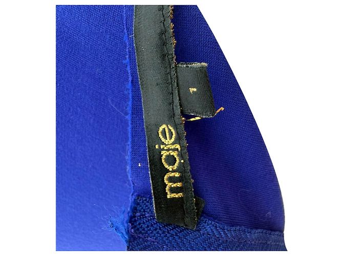 Mini abito Madison in viscosa blu Maje - vista 7