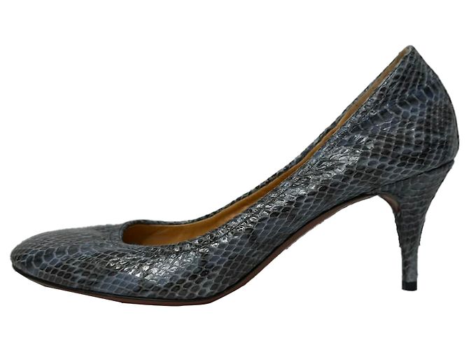 Décolleté Lanvin in pelle di serpente con stampa animalier - vista 4