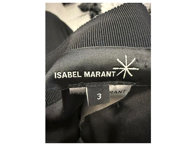 Minifalda drapeada Isabel Marant en poliéster negro - vista 2