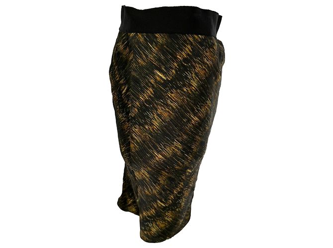 Minifalda drapeada Isabel Marant en poliéster negro - vista 3
