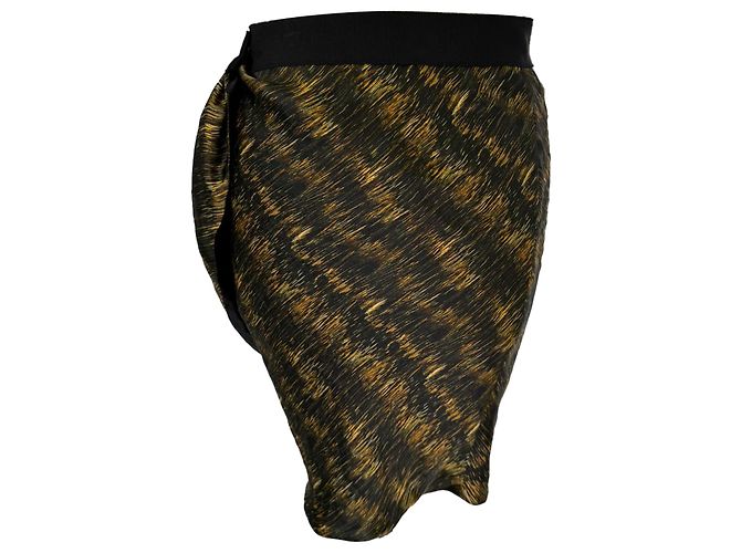 Minifalda drapeada Isabel Marant en poliéster negro - vista 5