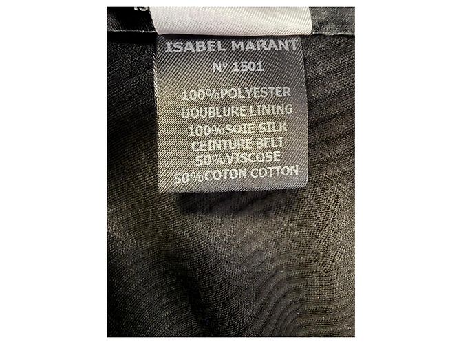 Minifalda drapeada Isabel Marant en poliéster negro - vista 6