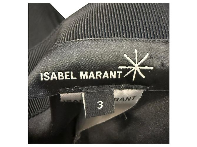 Minifalda drapeada Isabel Marant en poliéster negro - vista 7
