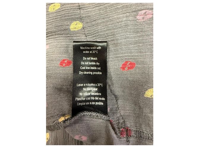 Mini falda de volantes estampada en algodón gris Zadig & Voltaire - vista 3