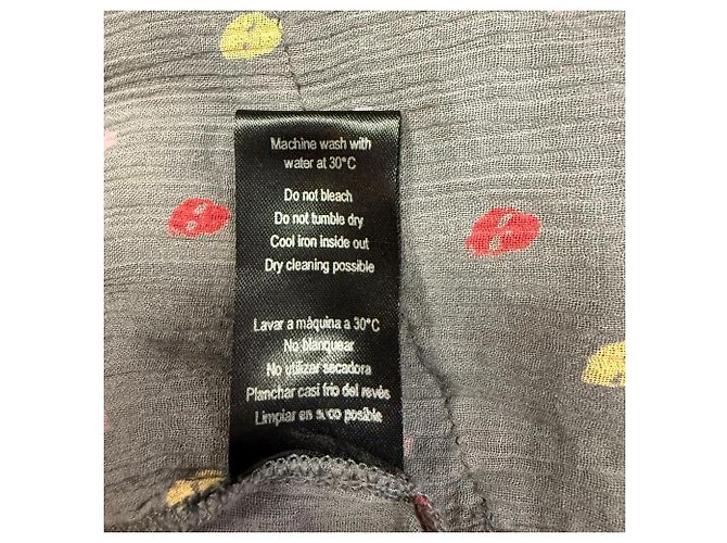 Mini falda de volantes estampada en algodón gris Zadig & Voltaire - vista 6