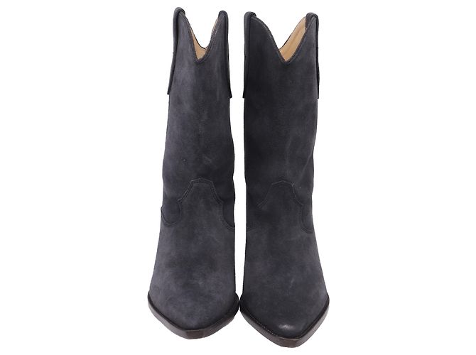 Botas cowboy Duerto de Isabel Marant en ante gris - vista 2