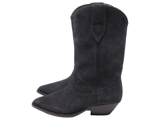 Botas cowboy Duerto de Isabel Marant en ante gris - vista 4