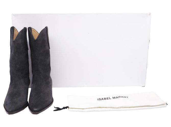 Botas cowboy Duerto de Isabel Marant en ante gris - vista 7