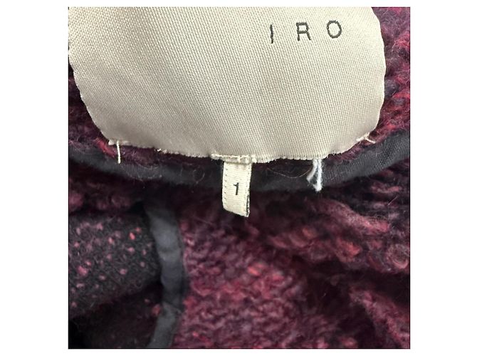 Shena Cardigan aus burgunderfarbener Wolle von Iro Rot Bordeaux - Ansicht 6