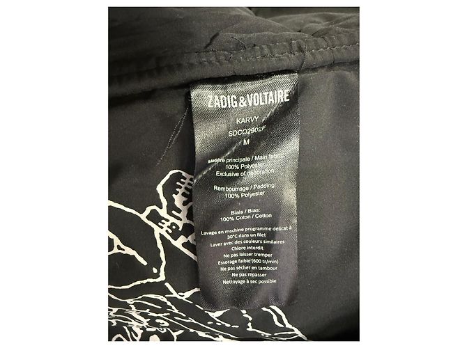 Zadig & Voltaire Steppweste aus schwarzem Polyester - Ansicht 2