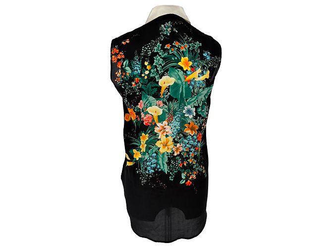 Blusa estampada Sandro en poliamida negra Negro - vista 4