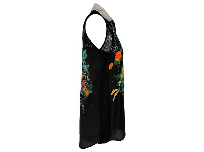 Blusa estampada Sandro en poliamida negra Negro - vista 5