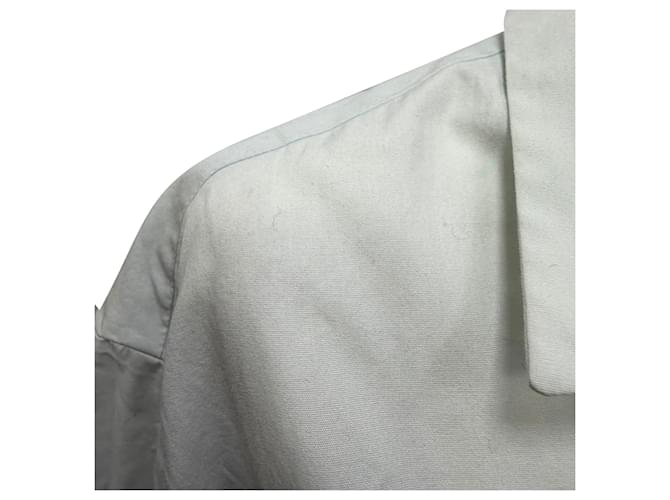 Maje Button-Up-Hemd aus hellblauer Baumwolle - Ansicht 6