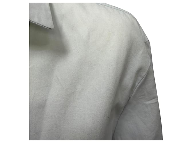 Maje Button-Up-Hemd aus hellblauer Baumwolle - Ansicht 7