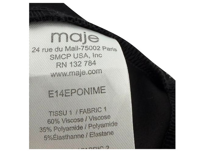 Mini abito Eponime di Maje in poliammide nera Nero - vista 9