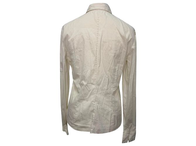 Camisa de manga larga con botones Joseph Joe en algodón blanco - vista 3