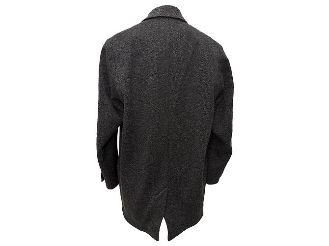 Isabel Marant Tweed Peacoat Blazer aus grauer Wolle - Ansicht 2