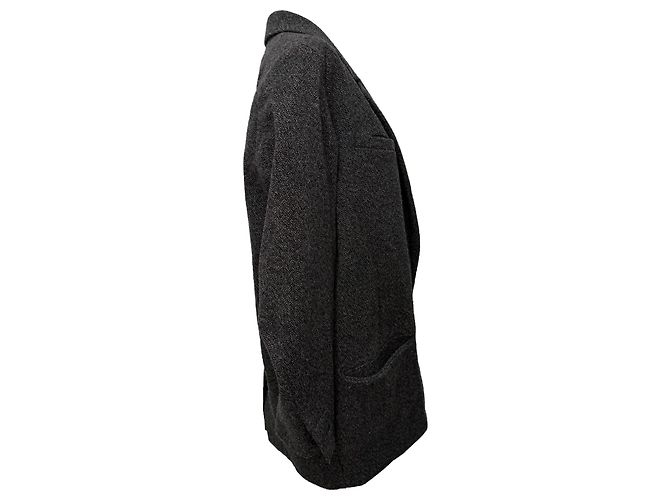 Isabel Marant Tweed Peacoat Blazer aus grauer Wolle - Ansicht 4