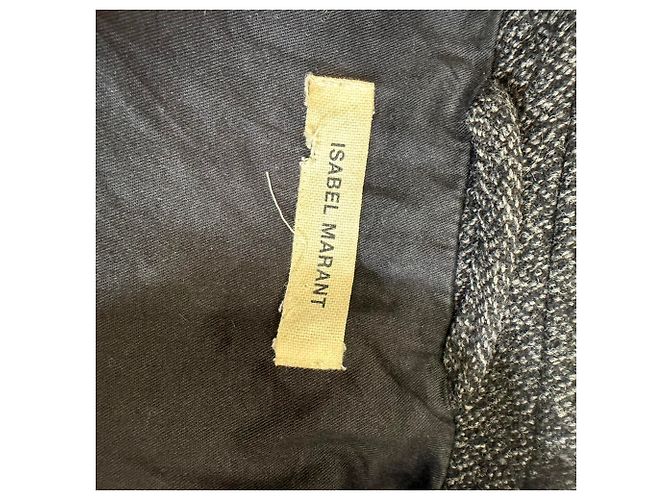 Isabel Marant Tweed Peacoat Blazer aus grauer Wolle - Ansicht 5