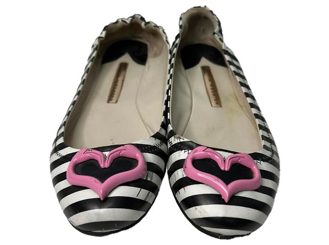 Ballerine Sophia Webster Miami Striped in pelle multicolore - vista 2
