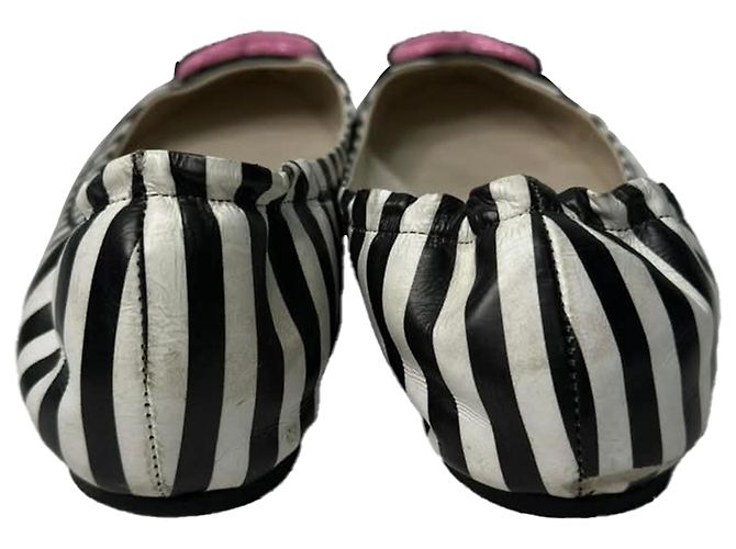 Ballerine Sophia Webster Miami Striped in pelle multicolore - vista 3