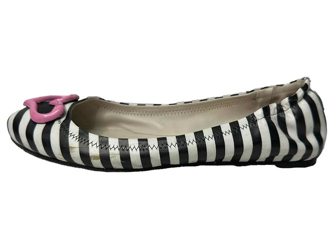 Ballerine Sophia Webster Miami Striped in pelle multicolore - vista 4