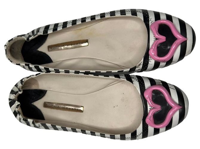 Ballerine Sophia Webster Miami Striped in pelle multicolore - vista 5