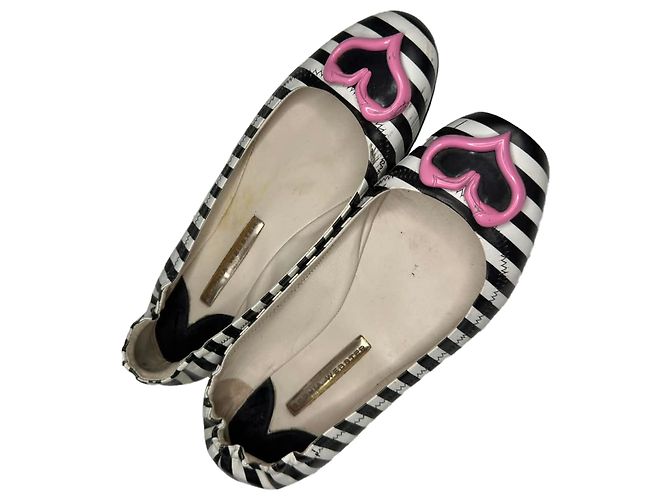 Ballerine Sophia Webster Miami Striped in pelle multicolore - vista 6