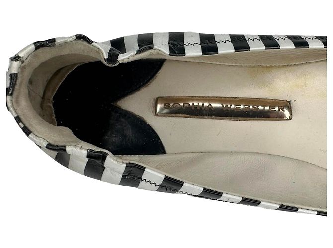 Ballerine Sophia Webster Miami Striped in pelle multicolore - vista 9