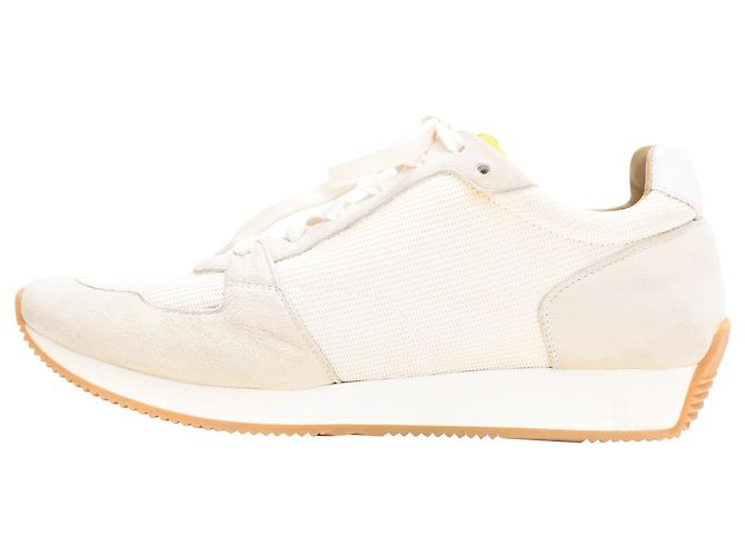 Baskets Hermès Escape en daim blanc - vue 2
