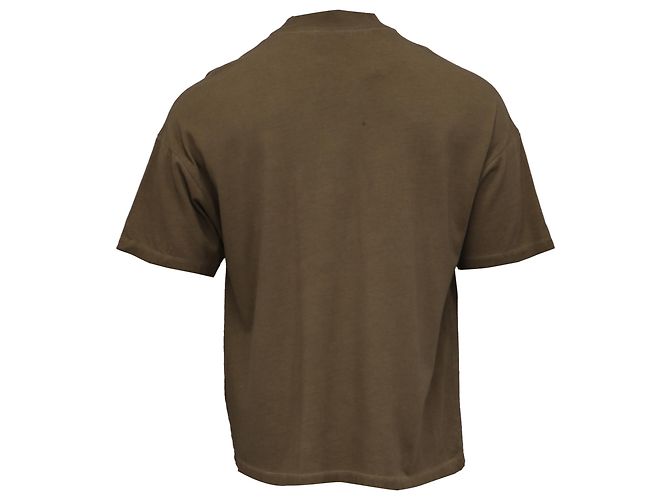 T-shirt a maniche corte e girocollo Balmain in cotone kaki Verde Cachi - vista 4