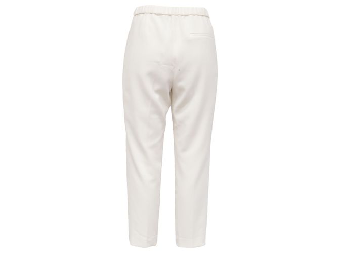 Pantalones Theory en triacetato blanco Crudo - vista 3
