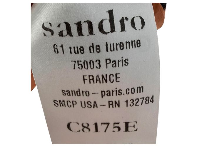 Sandro Bluse mit Spitzenbesatz, Orange, Polyamid - Ansicht 3