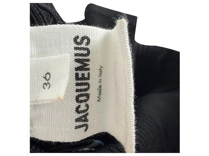 Jacquemus Le Papier 'La Maille Lucca' Tube Top aus schwarzem Polyester - Ansicht 4