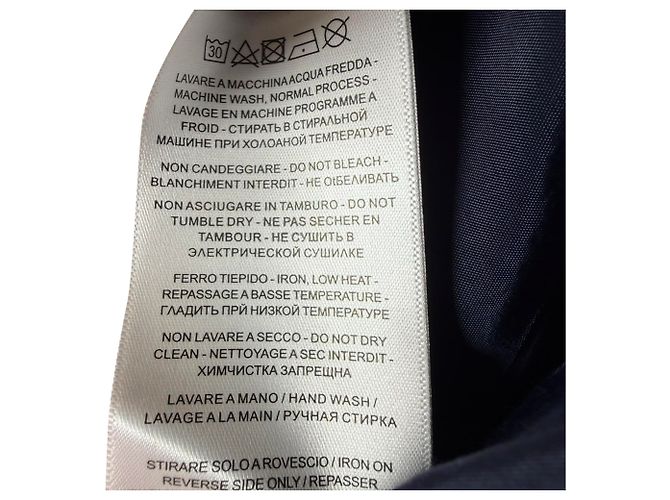 Alexander McQueen Double-Breasted Blazer in Navy Blue Wool - view 3
