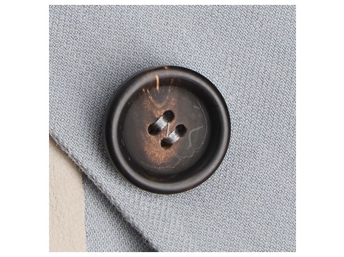 Blazer de botonadura sencilla Brunello Cucinelli en viscosa gris - vista 11