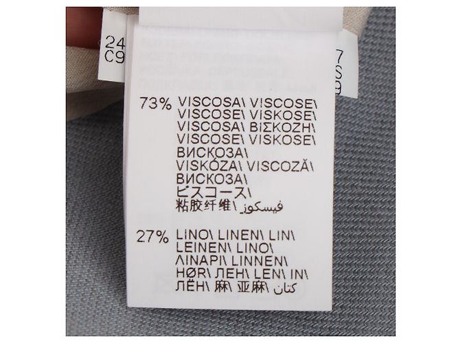 Blazer de botonadura sencilla Brunello Cucinelli en viscosa gris - vista 6