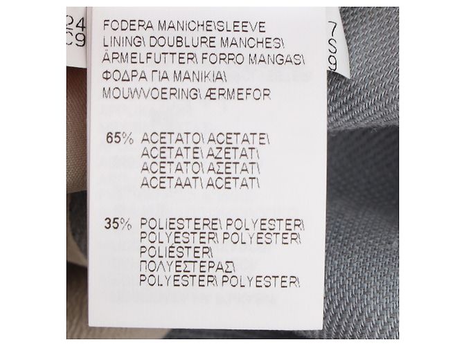 Blazer de botonadura sencilla Brunello Cucinelli en viscosa gris - vista 9