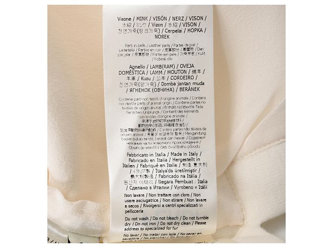 Camiseta de punto Fendi Karlito con detalles de parche en algodón blanco - vista 6