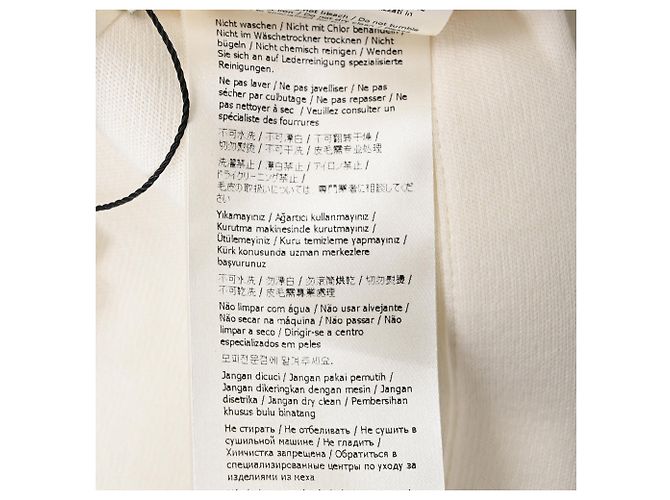 Camiseta de punto Fendi Karlito con detalles de parche en algodón blanco - vista 7