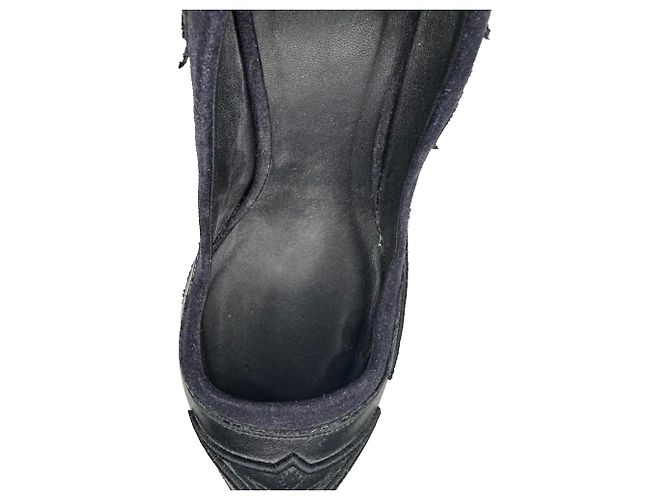 Décolleté a punta Isabel Marant in scamoso nero - vista 10