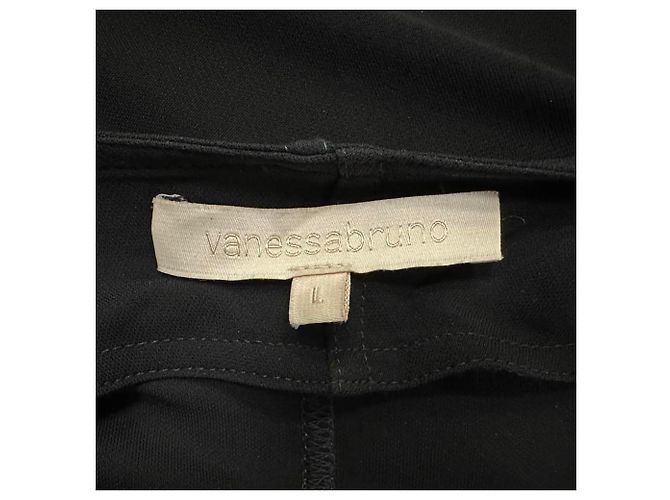 Abito midi con scollo a V e maniche lunghe Vanessa Bruno in viscosa nera Nero - vista 4