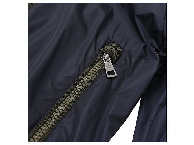 Giacca Capbreton Contrast Moncler in poliammide blu navy - vista 13