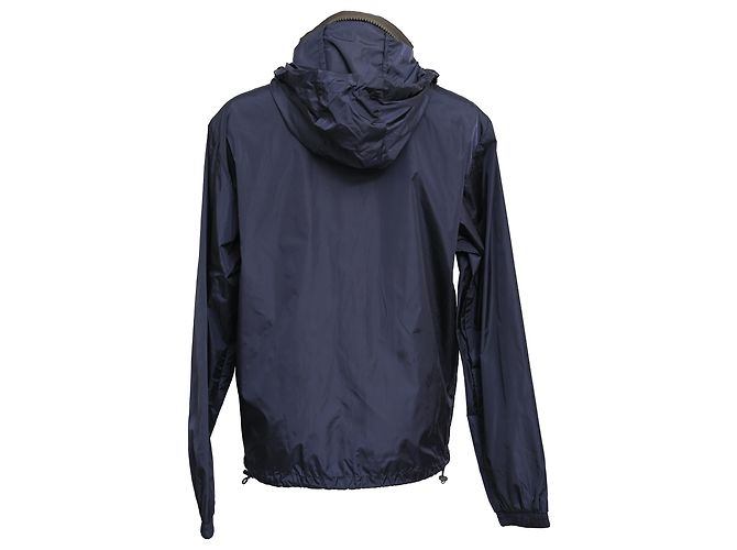 Giacca Capbreton Contrast Moncler in poliammide blu navy - vista 3