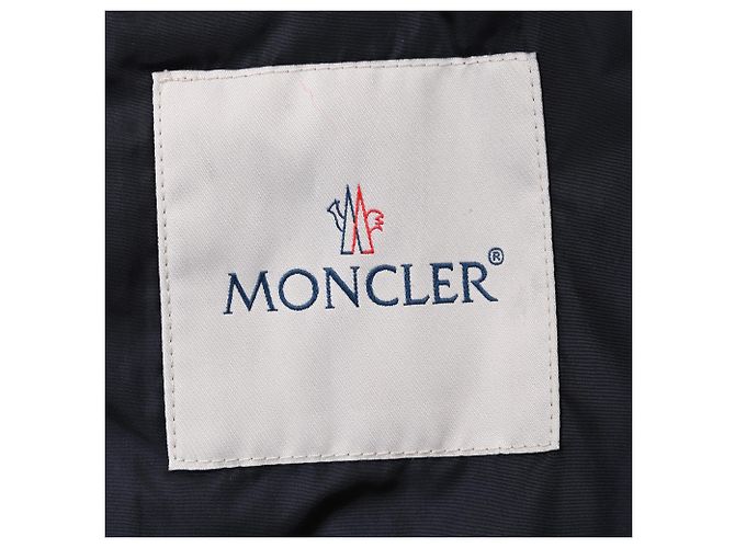 Giacca Capbreton Contrast Moncler in poliammide blu navy - vista 4
