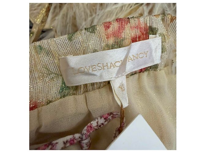 Conjunto LoveShackFancy cFeather-Trimmed en viscosa crema Blanco Crudo - vista 6