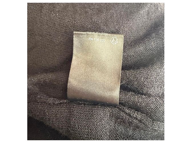 Zadig & Voltaire Strickjacke mit offenem Vordergrund, lang, aus schwarzer Wolle - Ansicht 6