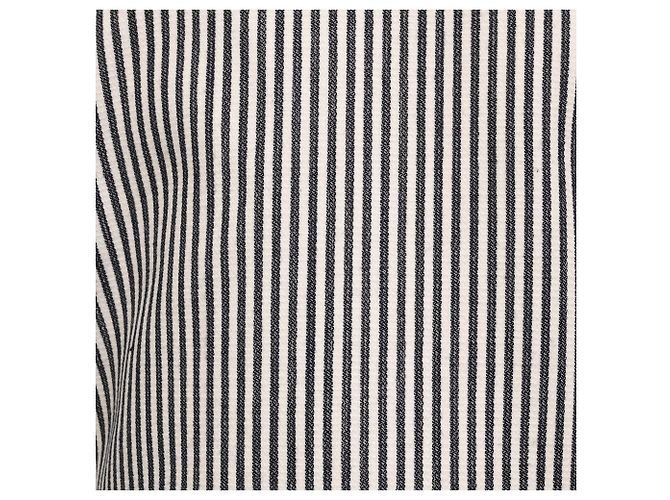 Céline Giacca corta a righe Celine in lana bianco e nero Multicolore - vista 11